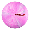 DIscraft ESP Swirl Ricky Wysocki Prototype putt & approach disc, Ricky Wysocki Proto Bar Stamp stamp, pink and light pink disc