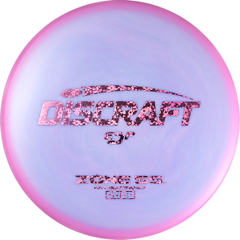 Discraft ESP Zone SS putt & approach disc, blurple and light purple disc
