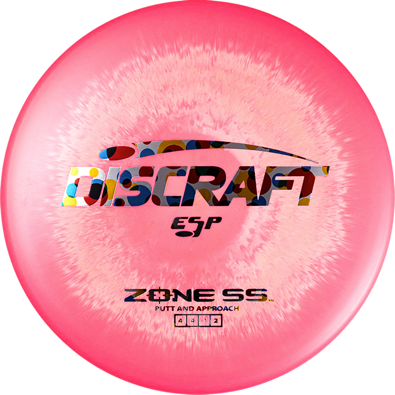 Discraft ESP Zone SS putt & approach disc, red and light red disc