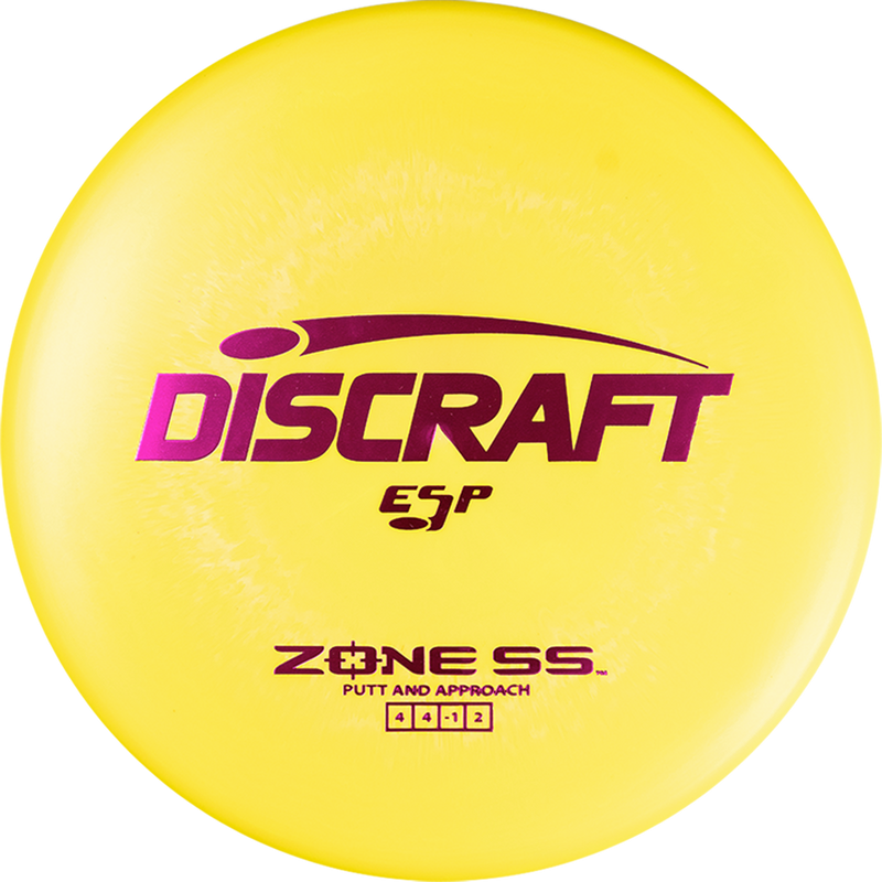 Discraft ESP Zone SS putt & approach disc, yellow disc