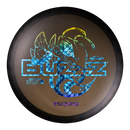 Discraft FuZed Buzzz midrange disc, Buzzz Saw stamp, black disc with black and gray rim