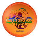 Discraft FuZed Buzzz midrange disc, Buzzz Saw stamp, orange disc with dark orange and light orange rim
