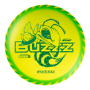 Discraft FuZed Buzzz midrange disc, Buzzz Saw stamp, yellow disc with green and yellow rim