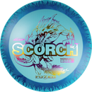 Discraft FuZed Scorch driver disc, blue disc with dark blue rim