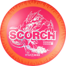 Discraft FuZed Scorch driver disc, orange disc with green yellow rim