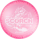 Discraft FuZed Scorch driver disc, pink disc with white rim