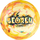 Discraft Jawbreaker Light Scorch driver disc, dark orange and multi color disc