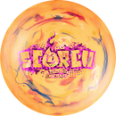 Discraft Jawbreaker Light Scorch driver disc, orange and multi color disc