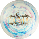 Discraft Jawbreaker Light Scorch driver disc, white and multi color disc