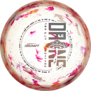 Discraft Jawbreaker Z FLX Drone midrange disc, 2025 Ledgestone Edition Season 2 stamp, light pink and multi color disc