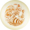 Discraft Mega-Glo Buzzz midrange disc, Single Foil 2025 Halloween Buzzz stamp, glow disc