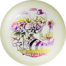 Discraft Mega-Glo Buzzz midrange disc, Single Foil 2025 Halloween Buzzz stamp, glow disc