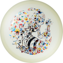 Discraft Mega-Glo Buzzz midrange disc, Single Foil 2025 Halloween Buzzz stamp, glow disc