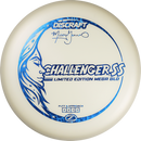 Discraft Mega Glo Z Challenger SS putt & approach disc, Missy Gannon 2026 Signature Series stamp, glow and blue disc