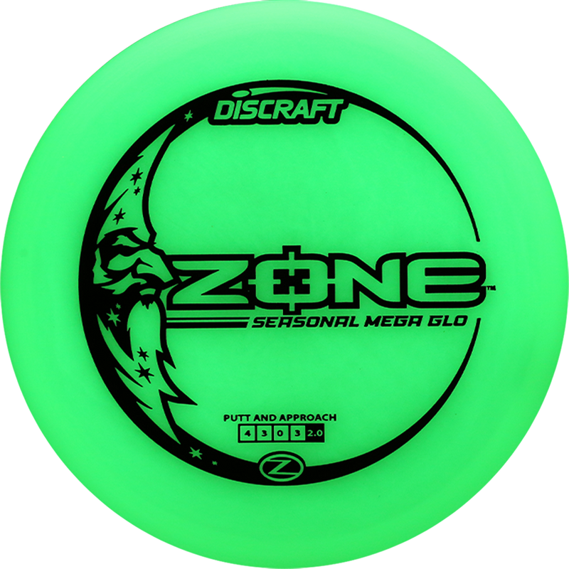 Discraft Mega Glo Z Zone midrange disc, green disc