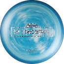 Discraft Special Blend Paul McBeth Malita midrange disc, Paul McBeth Prototype Bar Stamp stamp, blue and light blue disc