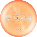 Discraft Special Blend Paul McBeth Malita midrange disc, Paul McBeth Prototype Bar Stamp stamp, orange and light orange disc