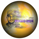 Discraft Ti Big Z Blend Archer midrange disc, Austin Turner 2026 Tour Series stamp, light orange and light green disc