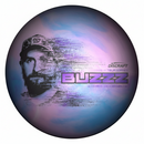 Discraft Ti Big Z Blend Buzzz midrange disc, Chris Dickerson 2026 Tour Series stamp, blue and pink disc