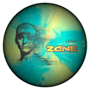 Discraft Ti Big Z Blend Zone midrange disc, Adam Hammes 2026 Tour Series stamp, turquoise and yellow disc