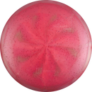 Discraft Titanium Sparkle Buzzz midrange disc, 2025 Ledgestone Edition Season 2 stamp, red and dark green disc