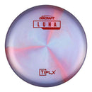 Discraft Titanium Swirl FLX Paul McBeth Luna putt & approach disc, light blue and light red disc