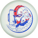 Discraft UV Z Zone midrange disc, 2025 Ledgestone Edition Season 1 stamp, light blue disc