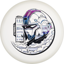 Discraft UV Z Zone midrange disc, 2025 Ledgestone Edition Season 1 stamp, white disc