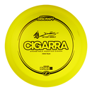 Discraft Z Anthony Barella Cigarra fairway driver disc, Anthony Barella Signature First Run stamp, yellow disc