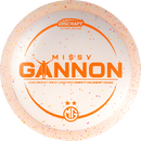 Discraft Z Colorshift Confetti Cicada fairway driver disc, Missy Gannon 2025 Great Lakes Open Champion stamp, light orange and multi color disc