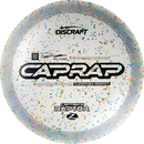 Discraft Z Confetti Captain's Raptor driver disc, Paul Ulibarri 2026 Signature Series stamp, clear and multi color disc
