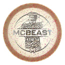 Discraft Z Confetti Paul McBeth Athena fairway driver disc, McBeast 2025 LWS Open Champion stamp, light red disc