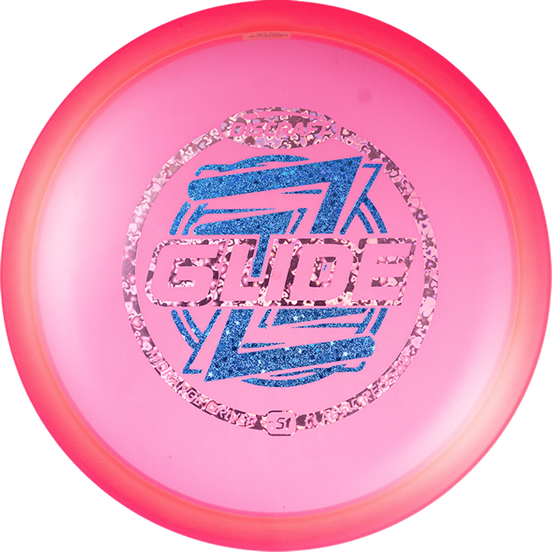 Discraft Z Glide fairway driver disc, Classic Reissue Glide stamp, hot pink disc