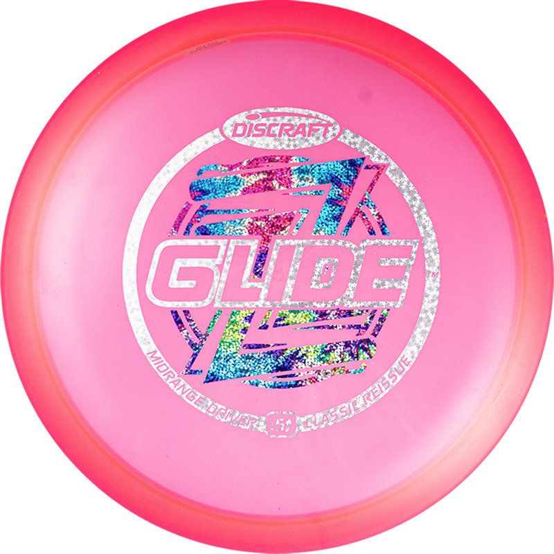 Discraft Z Glide fairway driver disc, Classic Reissue Glide stamp, pink disc