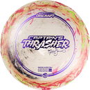 Discraft Z Jawbreaker Missy Gannon Captain's Thrasher driver disc, Missy Gannon 2025 Signature Series stamp, clear and multi color disc