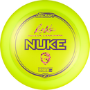 Discraft Z Nuke driver disc, Ricky Wysocki 2x Signature Series stamp, yellow disc