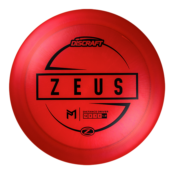 Discraft Z Paul McBeth Zeus driver disc, red disc