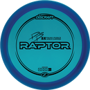 Discraft Z Raptor driver disc, Paige Pierce 5x Signature Series stamp, blue disc