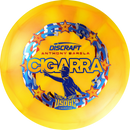 Discraft Z Swirl Anthony Barela Cigarra fairway driver disc, Anthony Barela 2025 USDGC Champion stamp, orange and yellow disc