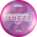 Discraft Z Swirl Buzzz midrange disc, Chris Dickerson 2025 Tour Series stamp, dark pink and blurple disc