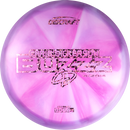 Discraft Z Swirl Buzzz midrange disc, Chris Dickerson 2025 Tour Series stamp, pink and light purple disc