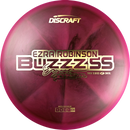 Discraft Z Swirl Buzzz SS midrange disc, Ezra Robinson 2025 Tour Series stamp, dark pink and pink disc