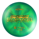 Discraft Z Swirl Captain's Raptor driver disc, Paul Ulibarri 2025 Signature Series stamp, green and light green disc