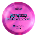 Discraft Z Swirl Captain's Raptor driver disc, Paul Ulibarri 2025 Signature Series stamp, magenta and purple disc