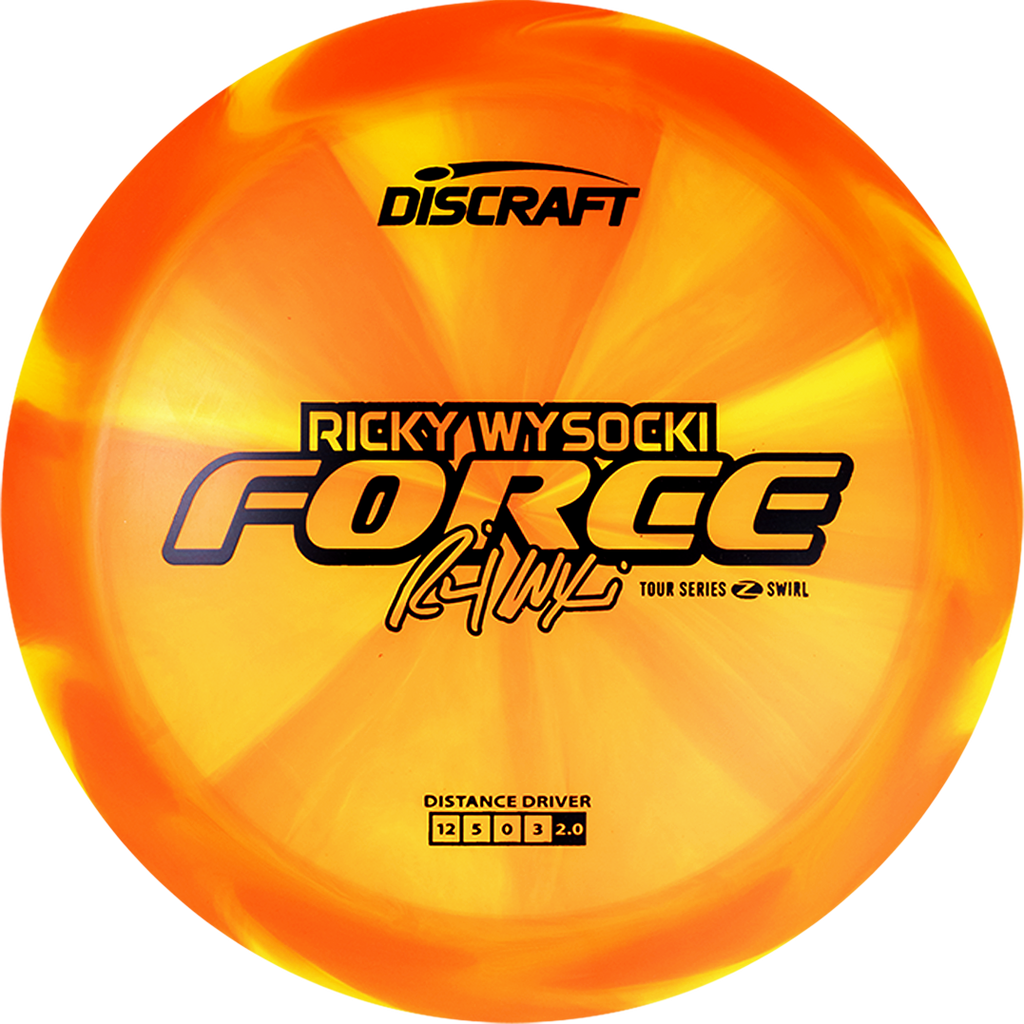 Orange Ricky Discraft Z Swirl Force - Ricky Wysocki 2025 Tour Series | Driver 12/5/0 ...