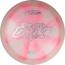 Discraft Z Swirl Paige Pierce Drive driver disc, Paige Pierce 2025 Tour Series stamp, light pink and pink disc