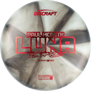 Discraft Z Swirl Paul McBeth Luna putt & approach disc, Paul McBeth 2025 Tour Series stamp, black and gray disc