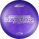 Discraft Z Swirl Raptor driver disc, Aaron Gossage 2025 Tour Series stamp, dark purple and purple disc