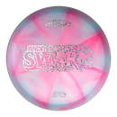 Discraft Z Swirl Swarm midrange disc, Andrew Presnell 2025 Tour Series stamp, light pink and light blurple disc