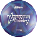 Discraft Z Swirl Venom driver disc, Anthony Barella 2025 Tour Series stamp, dark blurple and blue disc